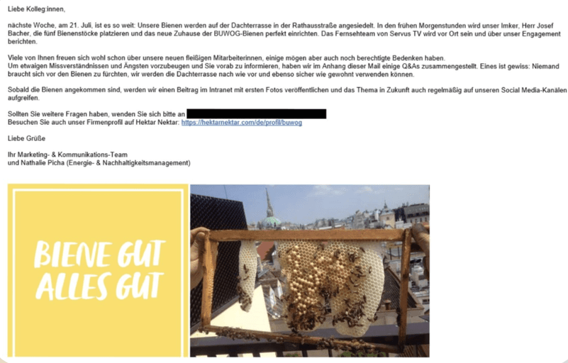 Kick-Off E-Mail zum Projektstart