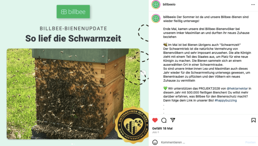 Bee-geisterte Community