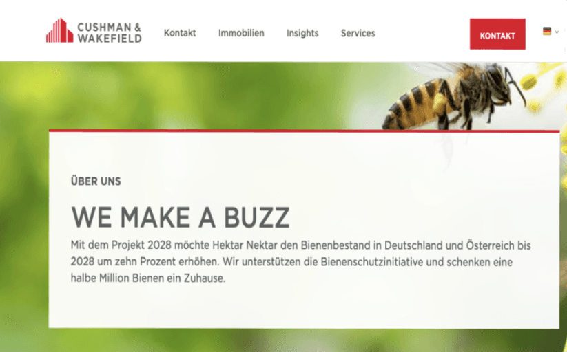 Landingpage - darauf fliegen Bienen!